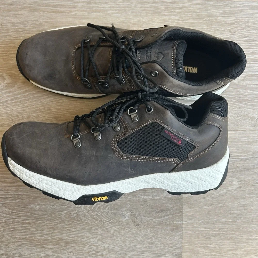 Wolverine Guide Ultraspring Waterproof Low Hiker Men's Vibram Sole Brown Size 12